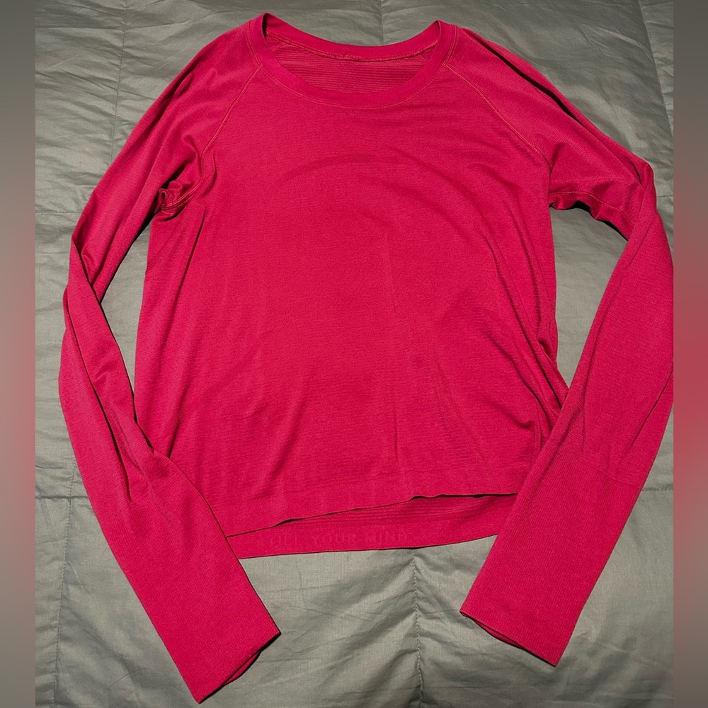 lululemon swiftly tech long sleeve size 10